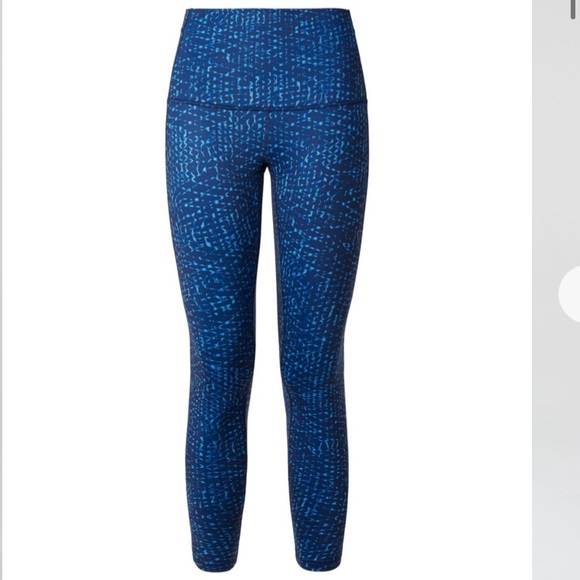 Lululemon Pure Practice Pant Leggings 25” Blue 6 High Waisted - Picture 4 of 11